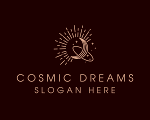 Cosmic Astrological Moon logo design