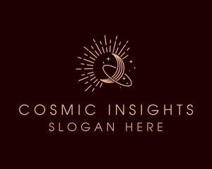 Cosmic Astrological Moon logo design