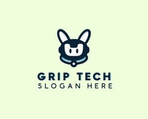 Cute Tech Robot  logo design