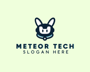 Cute Tech Robot  logo design