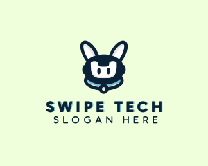 Cute Tech Robot  logo design