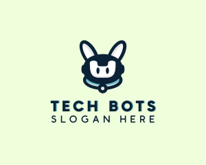 Cute Tech Robot  logo design