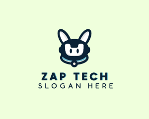 Cute Tech Robot  logo design