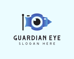 Eye Camera Flag  logo design