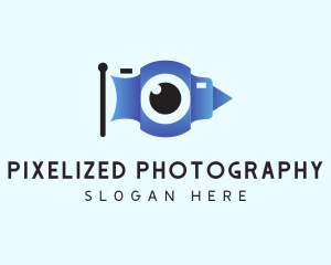 Eye Camera Flag  logo design