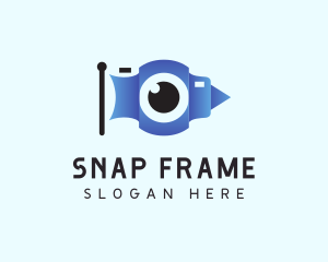 Eye Camera Flag  logo design