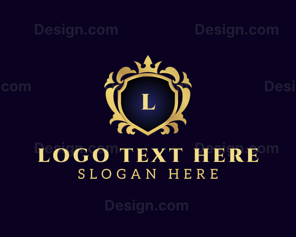 Luxury Crown Shield Logo