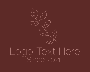 Minimalistic Leaf Branch logo