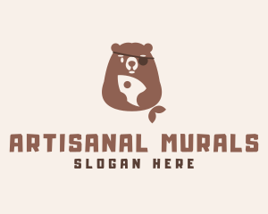 Pirate Bear Fish logo design