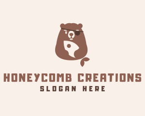 Pirate Bear Fish logo design