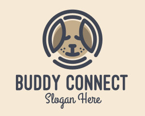 Puppy Dog Circle Logo