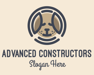 Puppy Dog Circle logo design