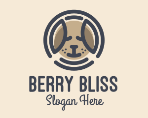 Puppy Dog Circle logo design