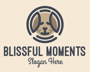 Puppy Dog Circle logo design