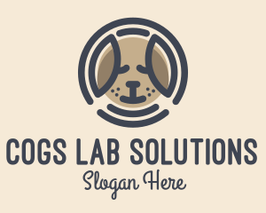 Puppy Dog Circle logo design