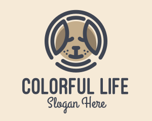 Puppy Dog Circle logo design