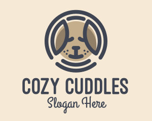 Puppy Dog Circle logo design