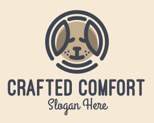 Puppy Dog Circle logo design