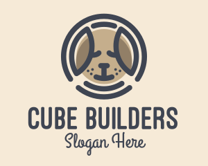 Puppy Dog Circle logo design