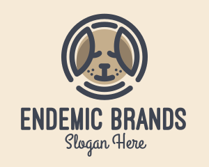 Puppy Dog Circle logo design