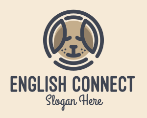 Puppy Dog Circle logo design