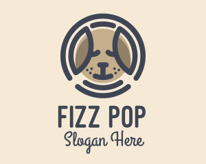 Puppy Dog Circle logo design