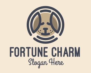 Puppy Dog Circle logo design