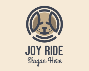 Puppy Dog Circle logo design