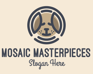 Puppy Dog Circle logo design