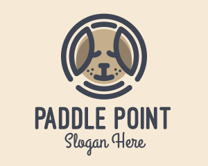 Puppy Dog Circle logo design