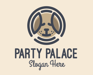 Puppy Dog Circle logo design