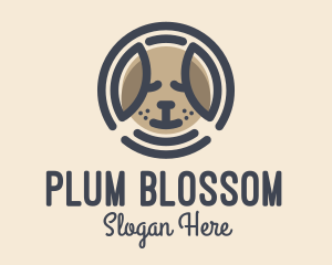 Puppy Dog Circle logo design