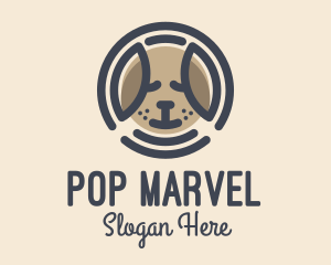 Puppy Dog Circle logo design