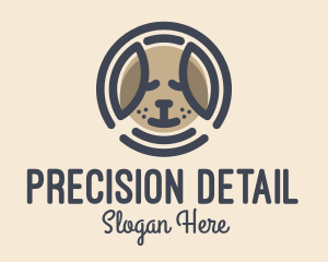 Puppy Dog Circle logo design