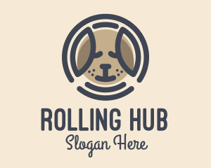 Puppy Dog Circle logo design