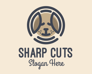 Puppy Dog Circle logo design