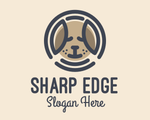 Puppy Dog Circle logo design