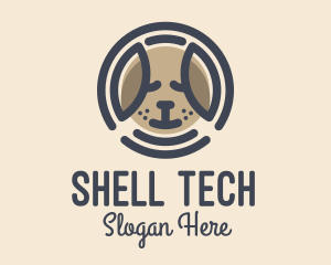 Puppy Dog Circle logo design