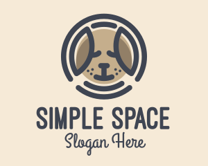 Puppy Dog Circle logo design