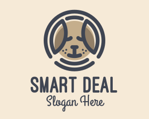 Puppy Dog Circle logo design