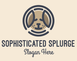 Puppy Dog Circle logo design