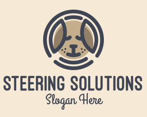 Puppy Dog Circle logo design