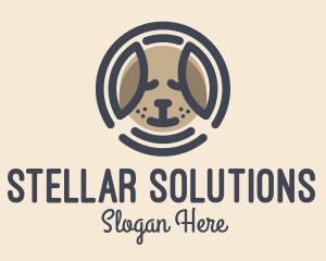 Puppy Dog Circle logo design