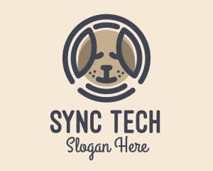 Puppy Dog Circle logo design