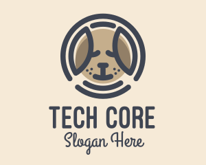 Puppy Dog Circle logo design