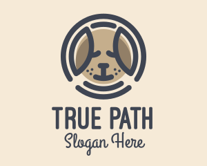 Puppy Dog Circle logo design