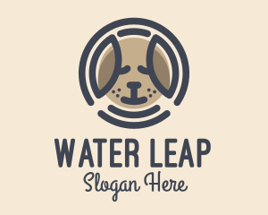 Puppy Dog Circle logo design