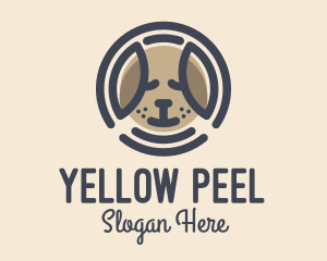 Puppy Dog Circle logo design