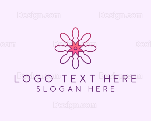 Wellness Flower Petal Logo