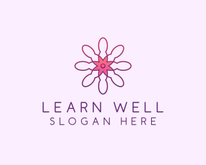 Wellness Flower Petal logo design